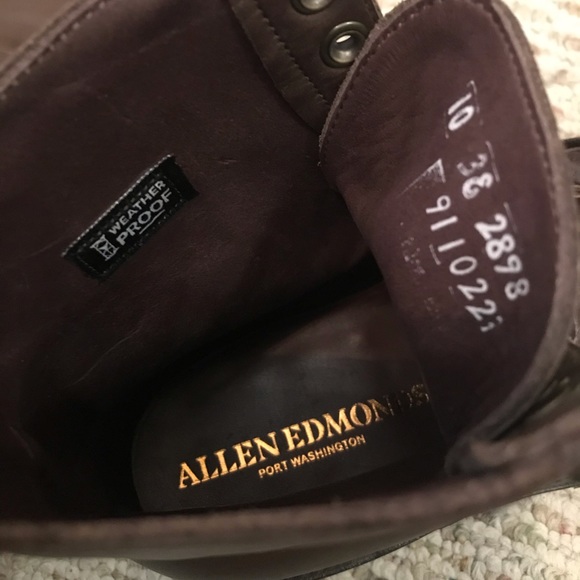 🆕 Allen Edmonds alpine cap brown leather boots - Picture 11 of 11